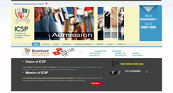 Desktop Screenshot of icsp.org.pk